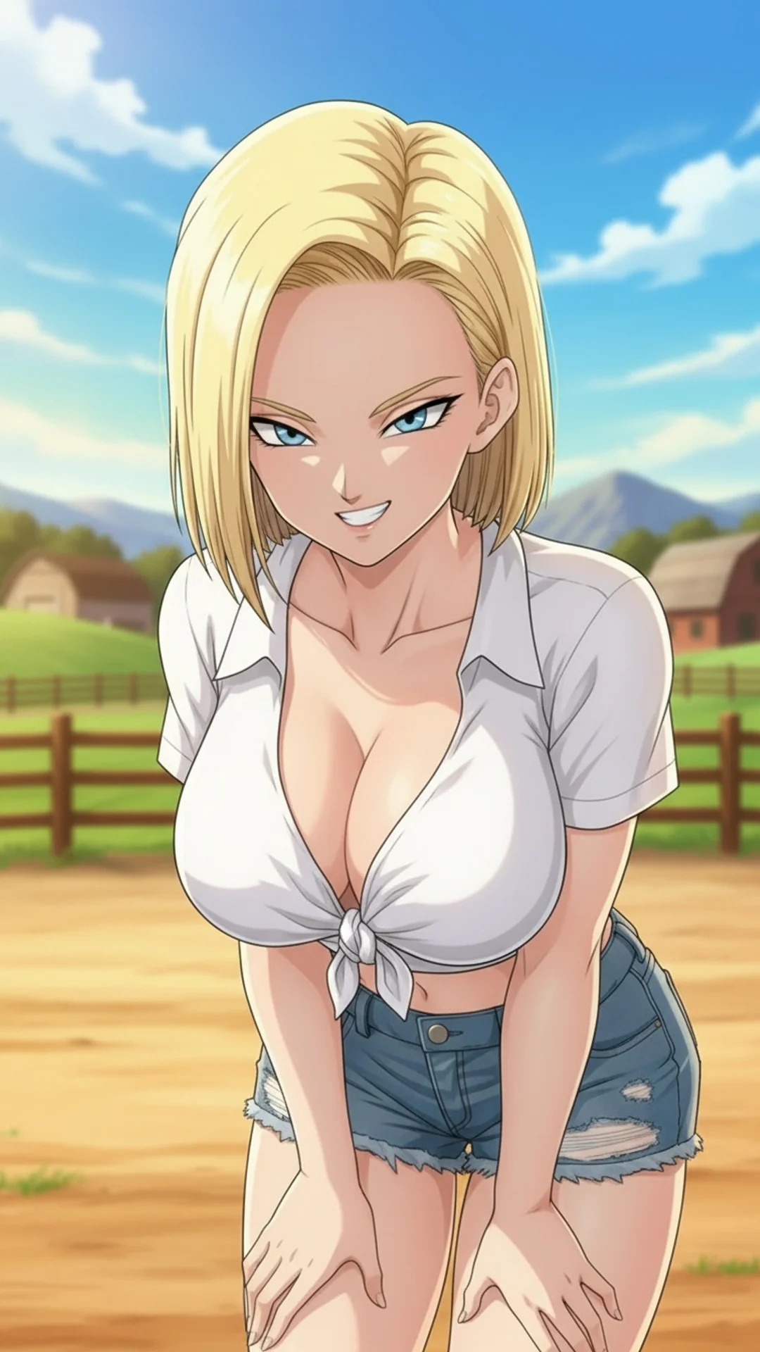 Android 18 Ready to Throw Hands