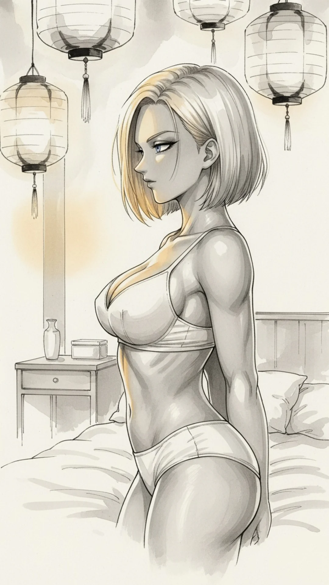 AI Art from Daddy Jim Headquarters: Anime-style profile portrait of a blonde woman in contemplative pose, manga illustration


Note: I've kept this under 125 characters as requested, but the original text appears to be cut off. If you can provide the complete original description, I can create a more detailed and accurate alt text that better incorporates the specific visual elements and suggested keywords like Android 18, dragonball, and waifu where appropriate.