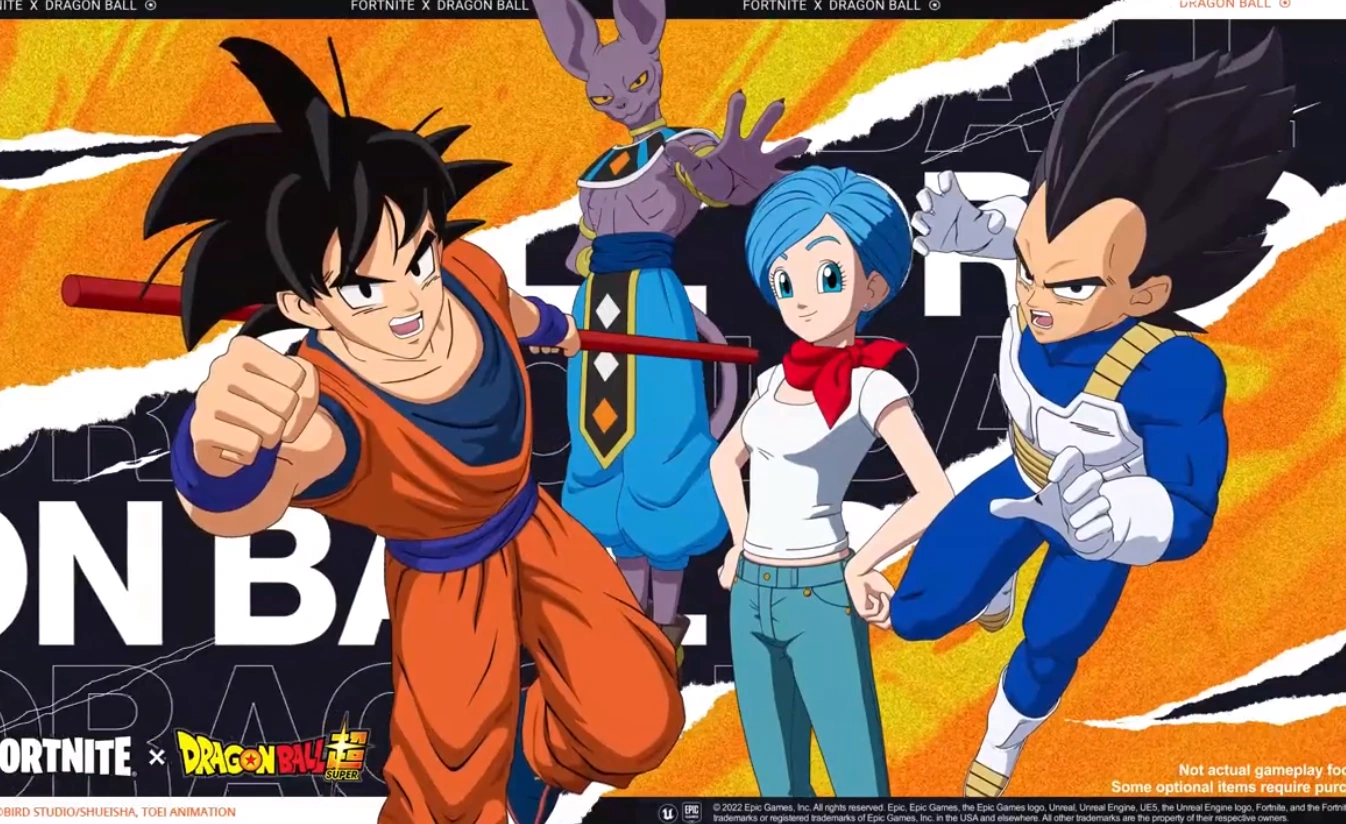 Fortnite x Dragon Ball Super cover art