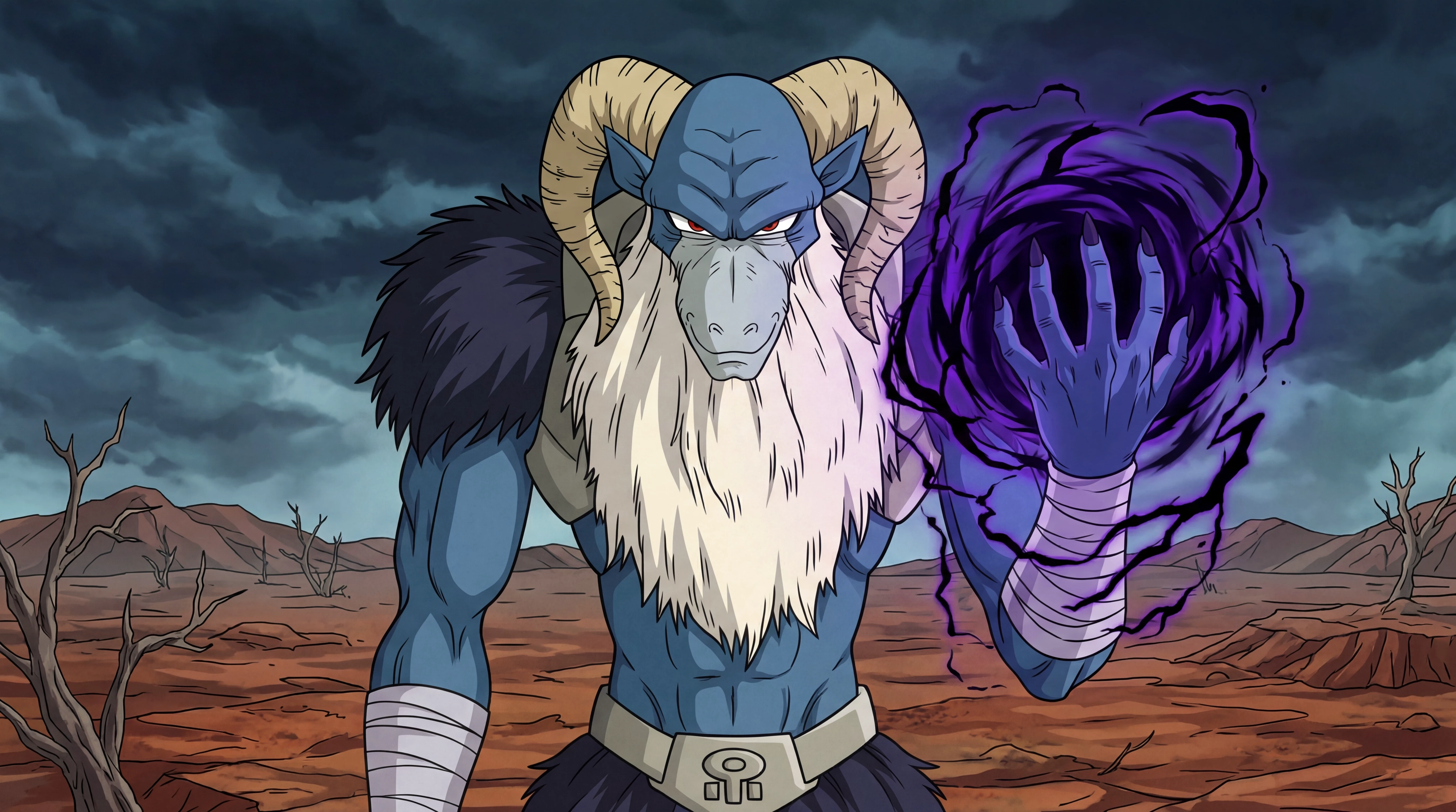 Moro with dark energy on a desolate planet