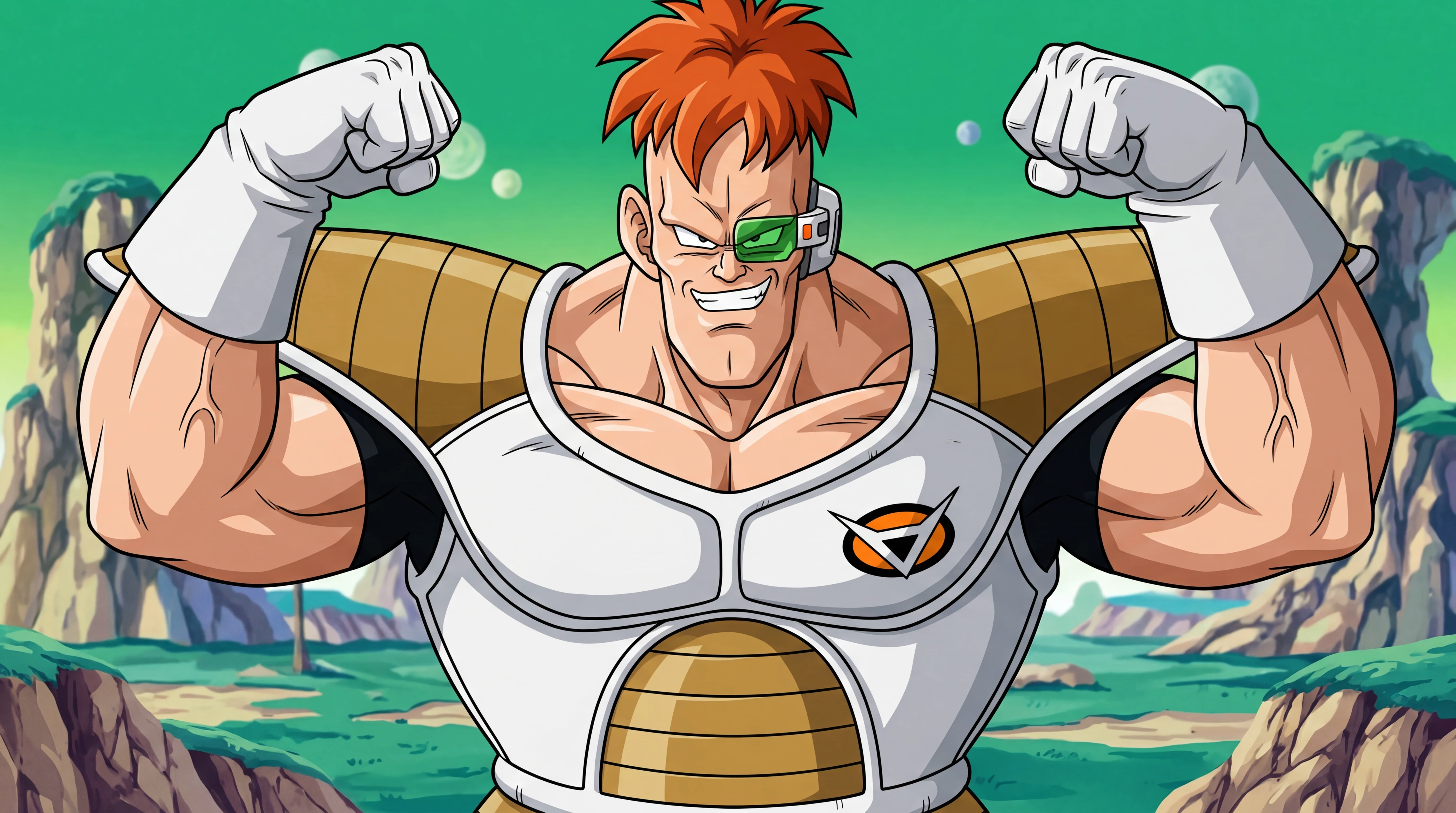 Recoome flexing on Planet Namek