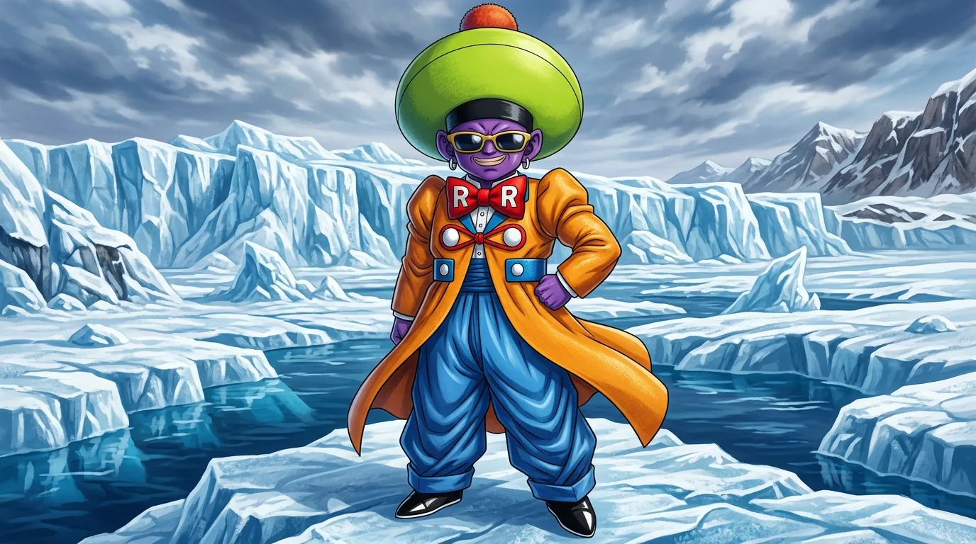 Android 15, the diminutive derby-hatted android sidekick built by Dr. Gero's supercomputer