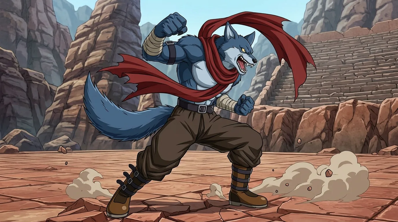 Bergamo, a Werewolf character from Dragon Ball.