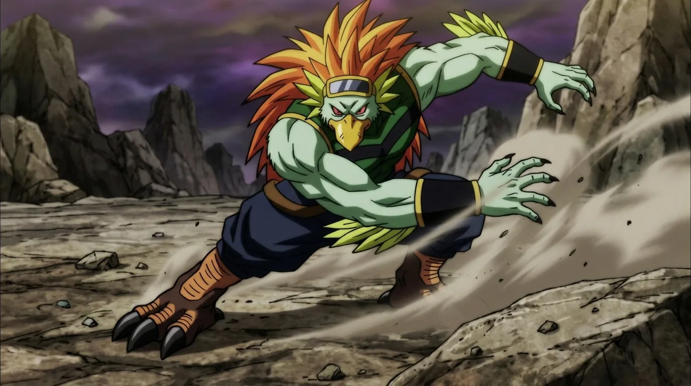 Ganos, a Unknown (avian humanoid) character from Dragon Ball.