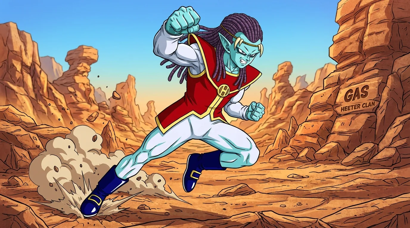Gas, a Heeter character from Dragon Ball.