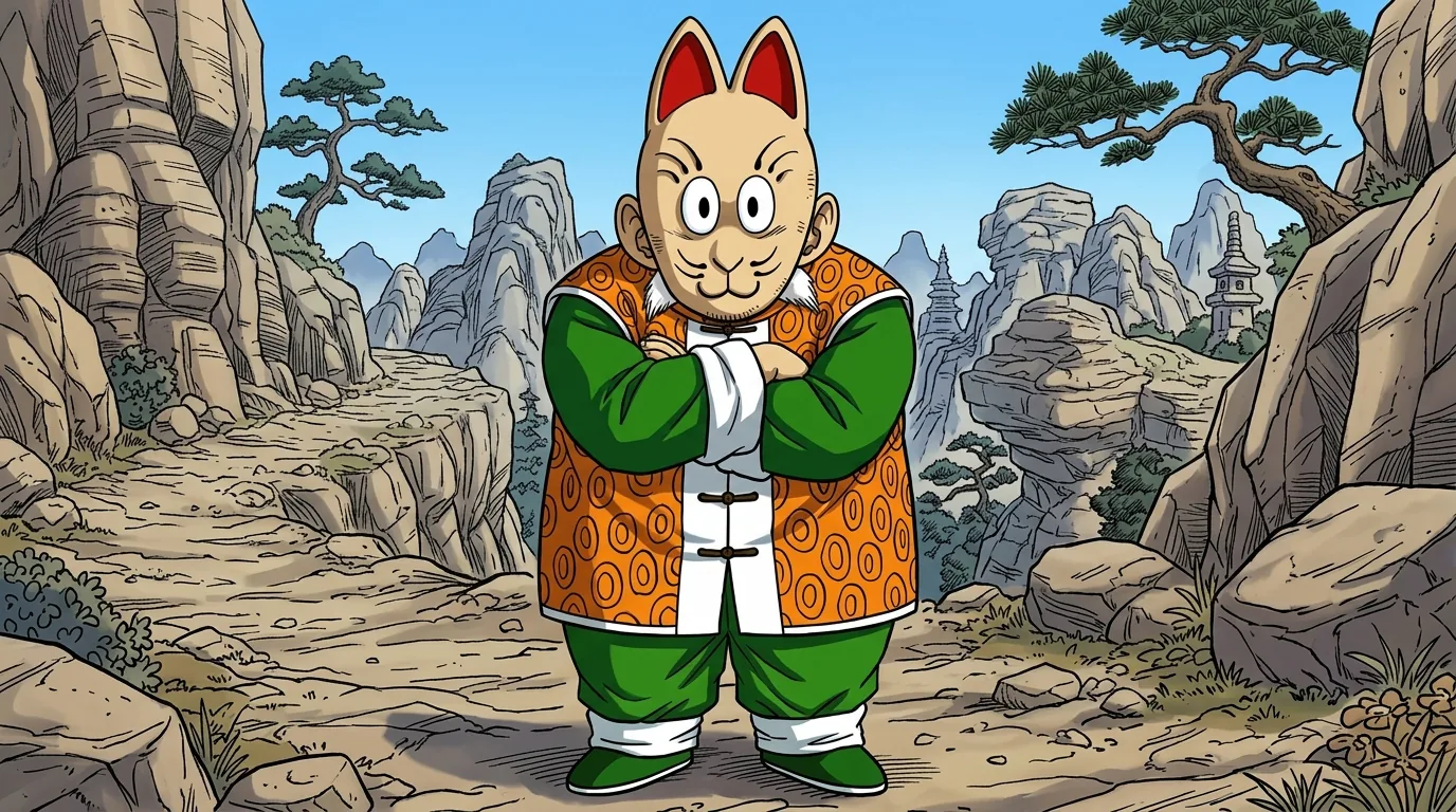 Grandpa Gohan, a Human character from Dragon Ball.