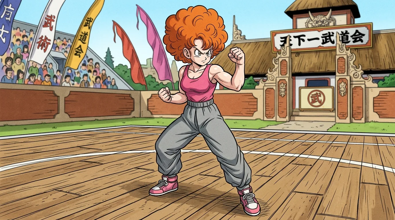 Ranfan, a Human character from Dragon Ball.