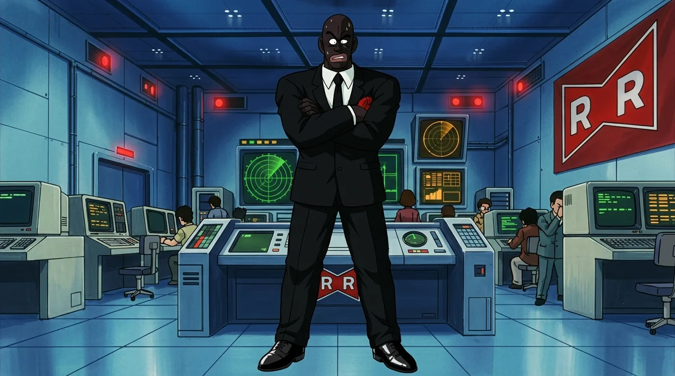 Staff Officer Black, a Human character from Dragon Ball.