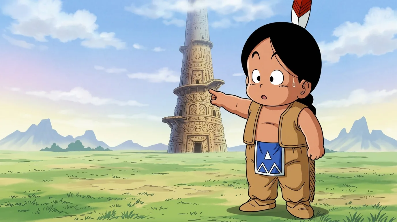 Upa, a Earthling character from Dragon Ball.