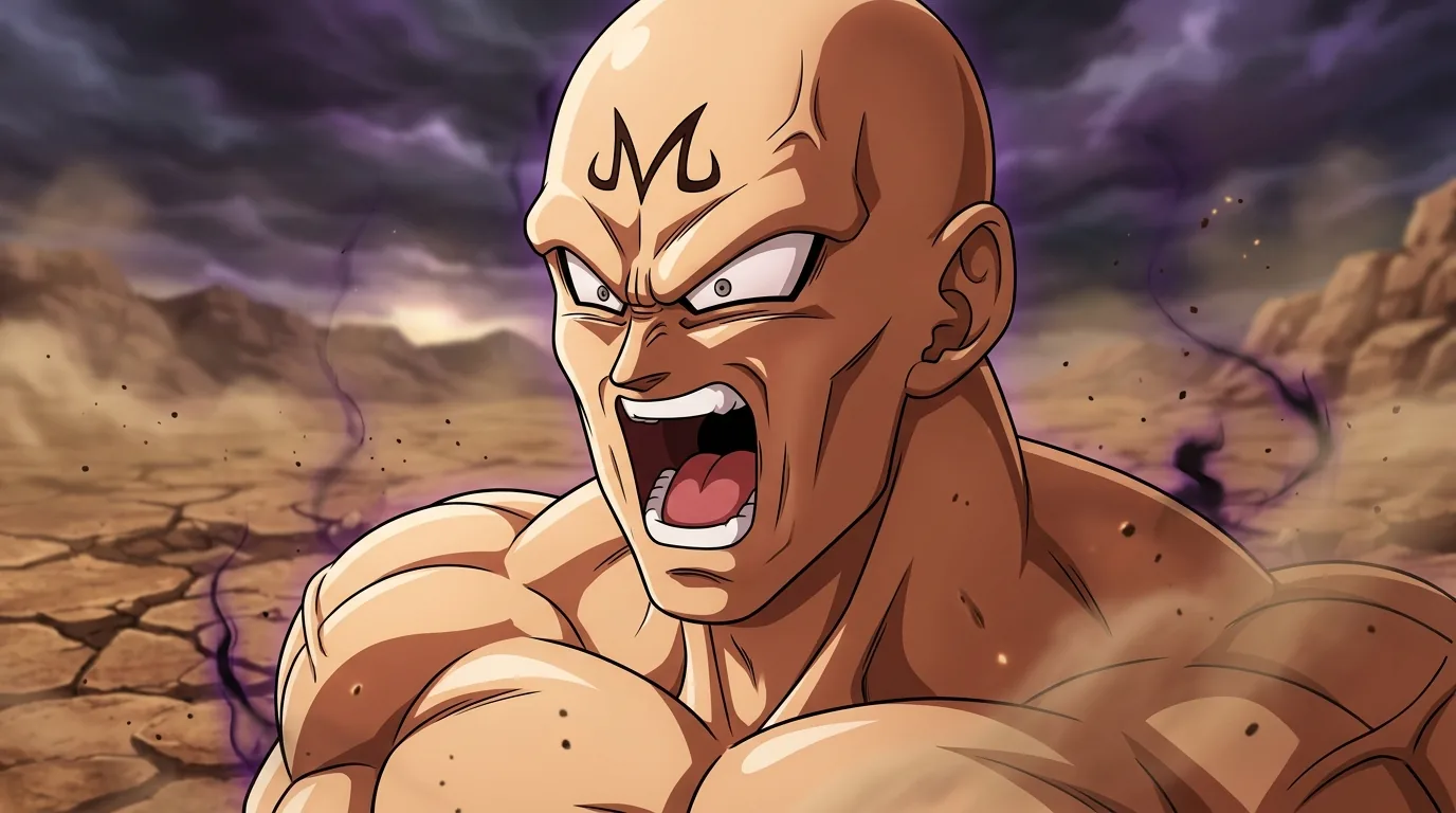 Yamu, a Earthling character from Dragon Ball.