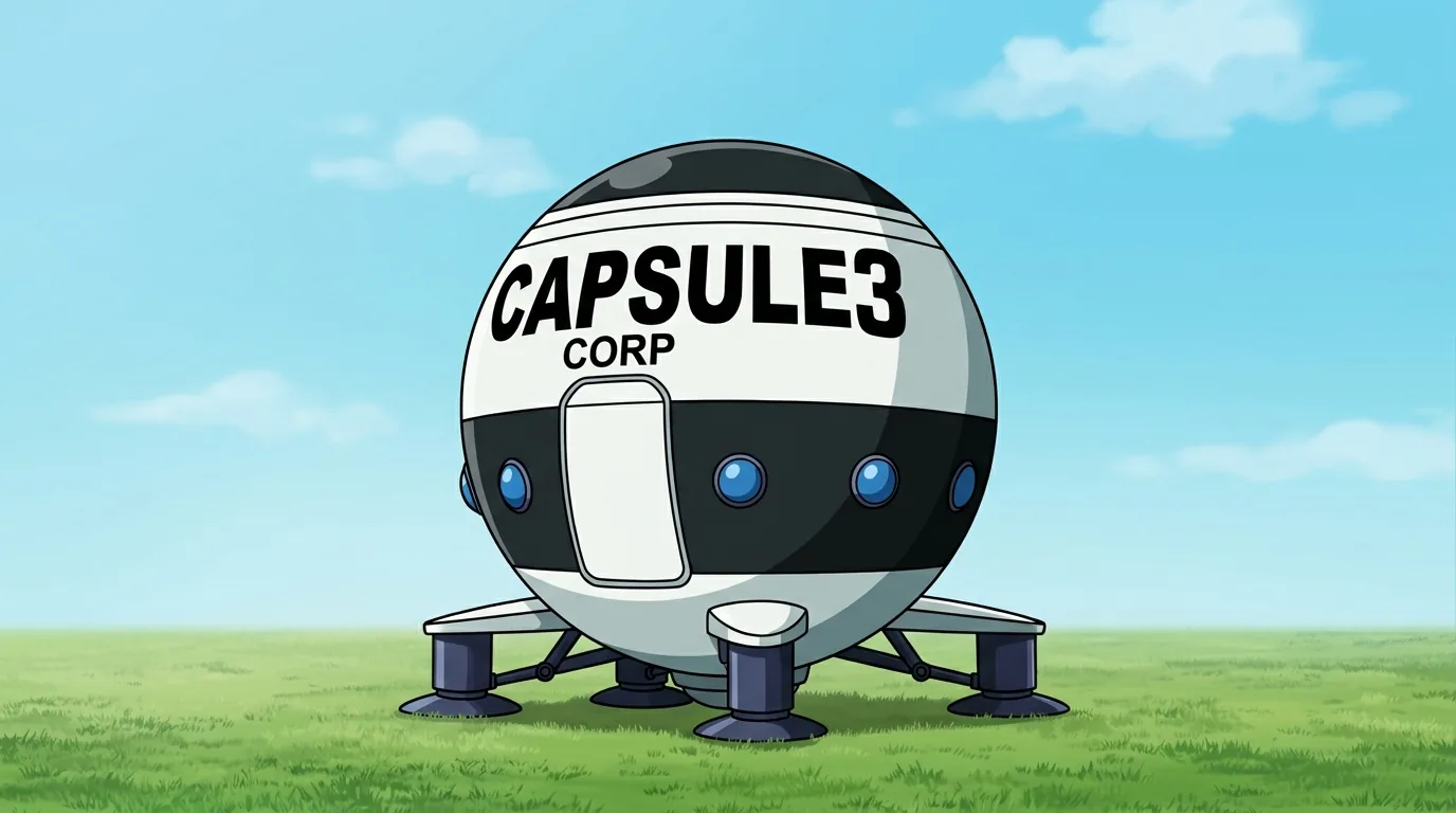 Capsule Corporation Spaceship, an item from Dragon Ball.