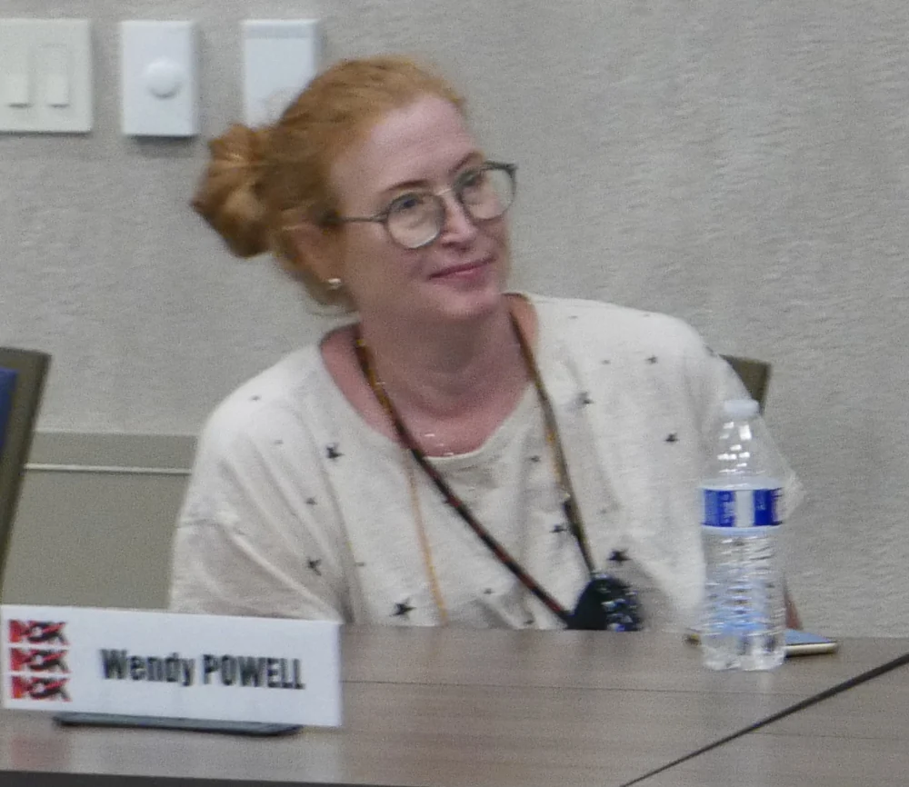 Wendy Powell, English voice of Fortuneteller Baba
