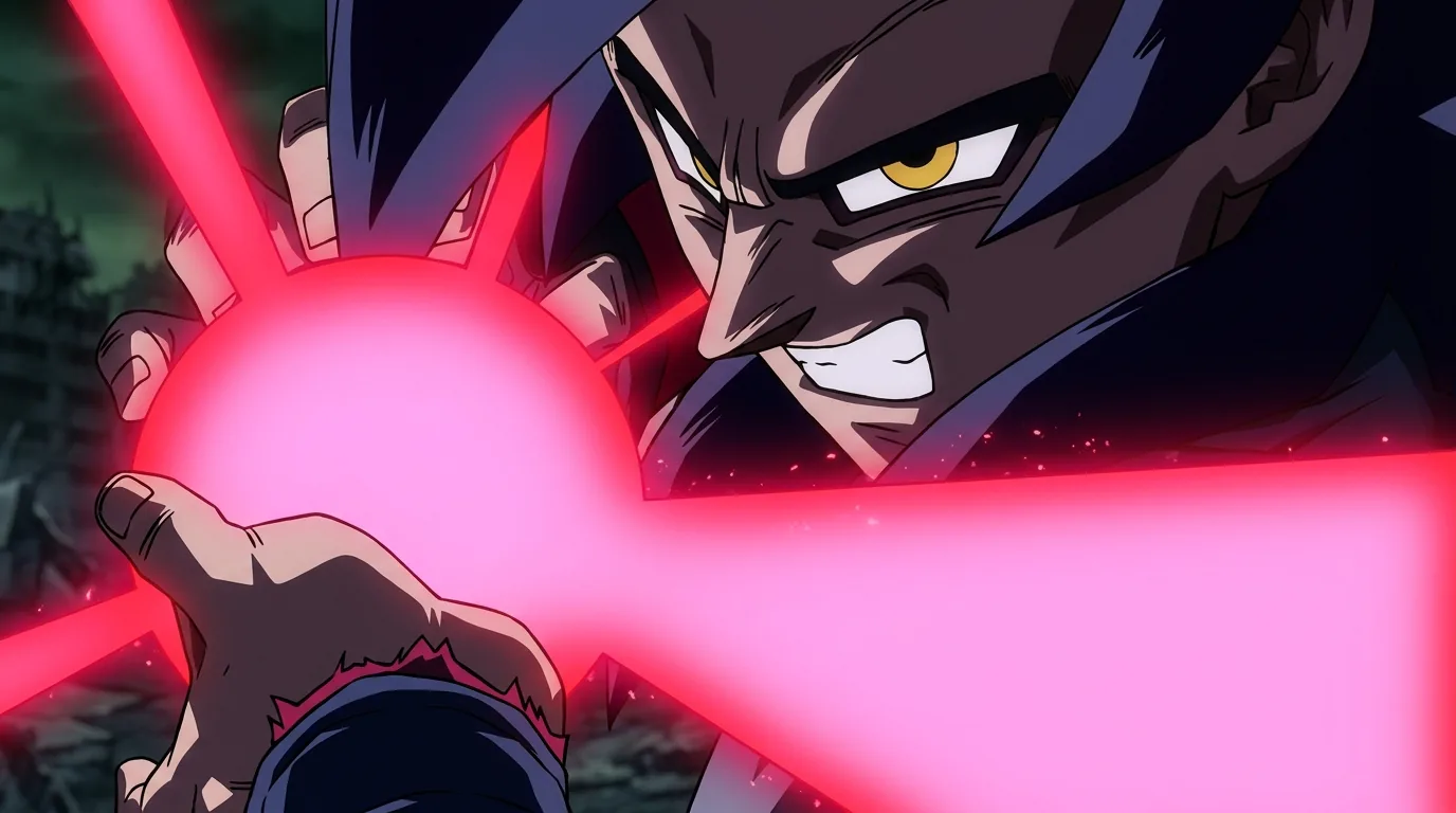10x Kamehameha, the crimson amplified Kamehameha wave fired by Super Saiyan 4 Goku