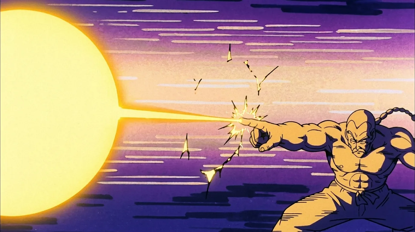 Dodon Ray, a technique from Dragon Ball.