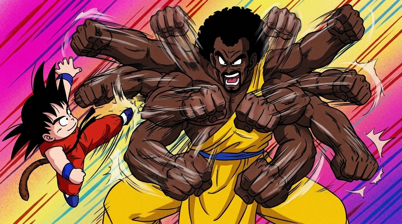 Eight-Arm Fist, a technique from Dragon Ball.