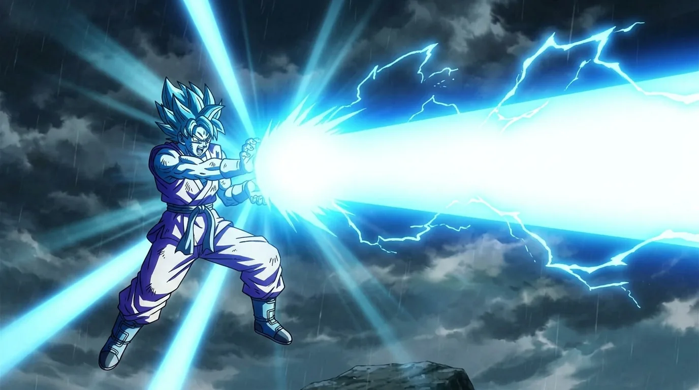 God Kamehameha, a technique from Dragon Ball.