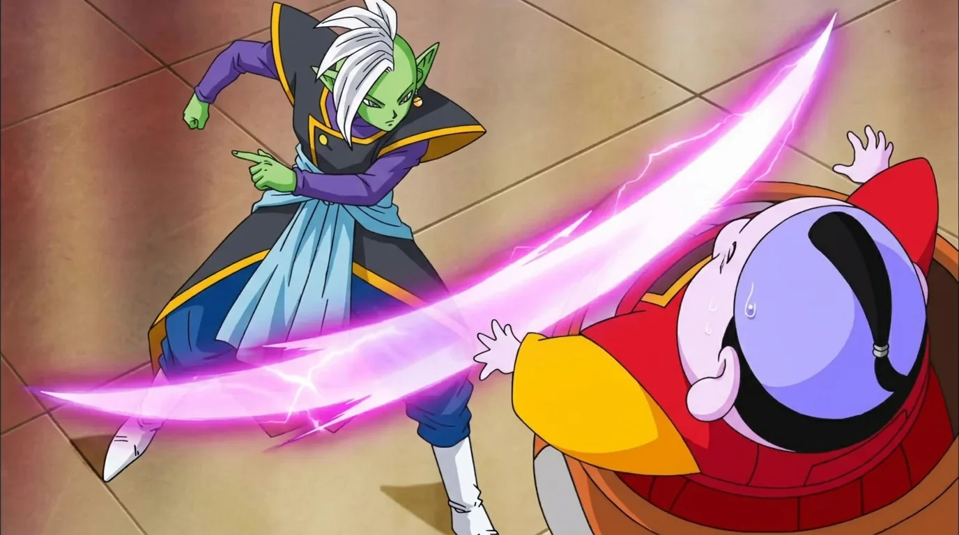 God Split Cut, a technique from Dragon Ball.
