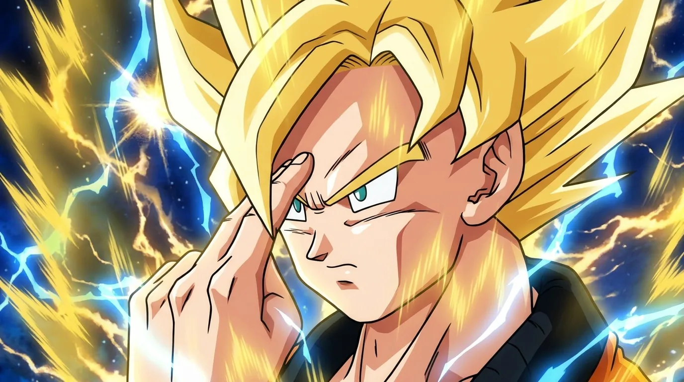 Instant Transmission, the Yardrat teleportation technique used by Goku with two fingers raised to the forehead