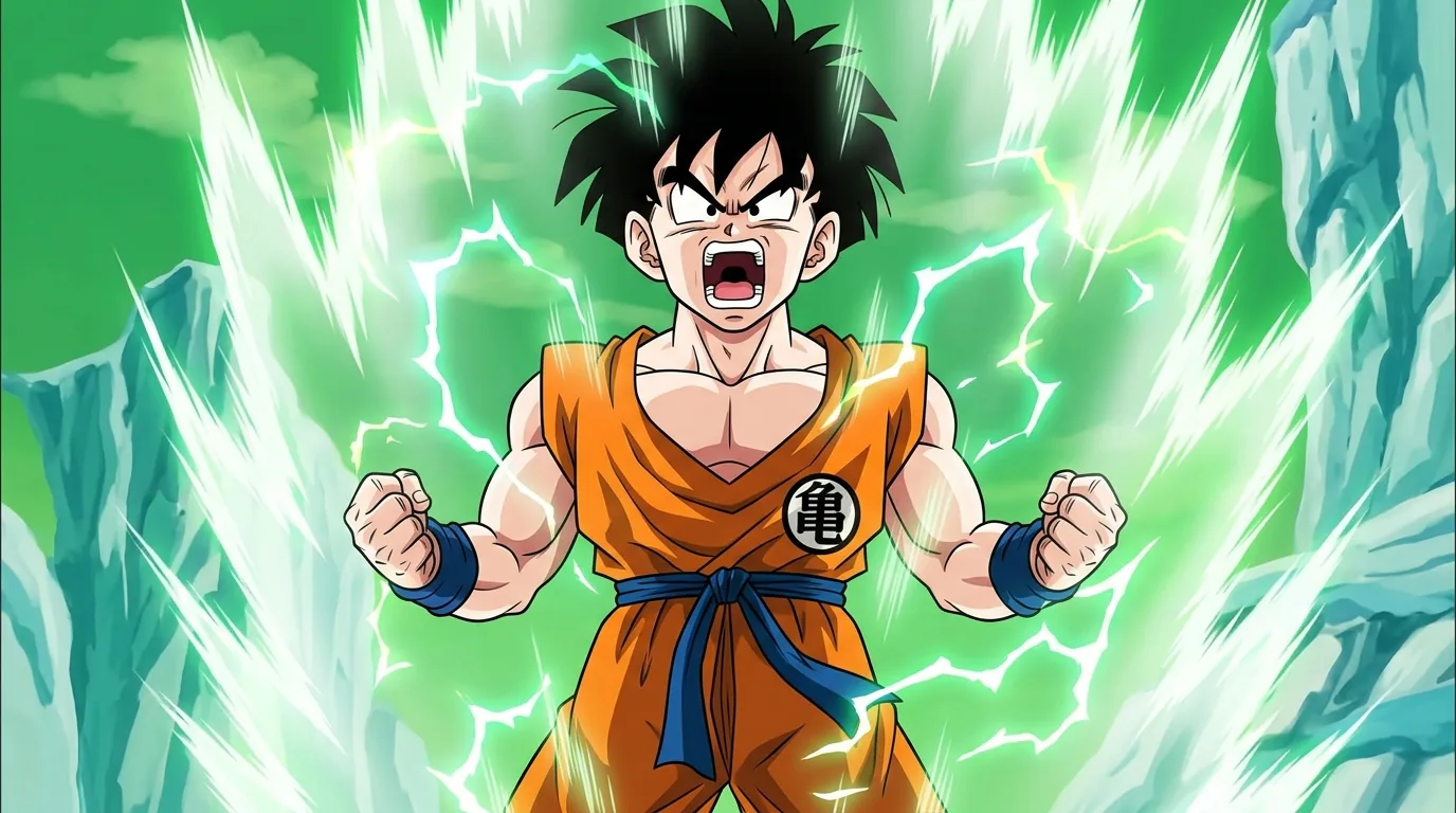 Power Up, a technique from Dragon Ball.