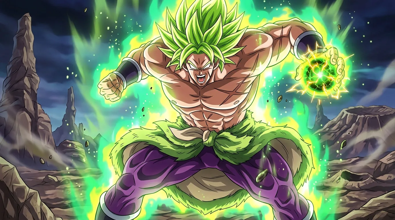 Legendary Super Saiyan, the towering green-haired uncontrolled Saiyan transformation embodied by Broly