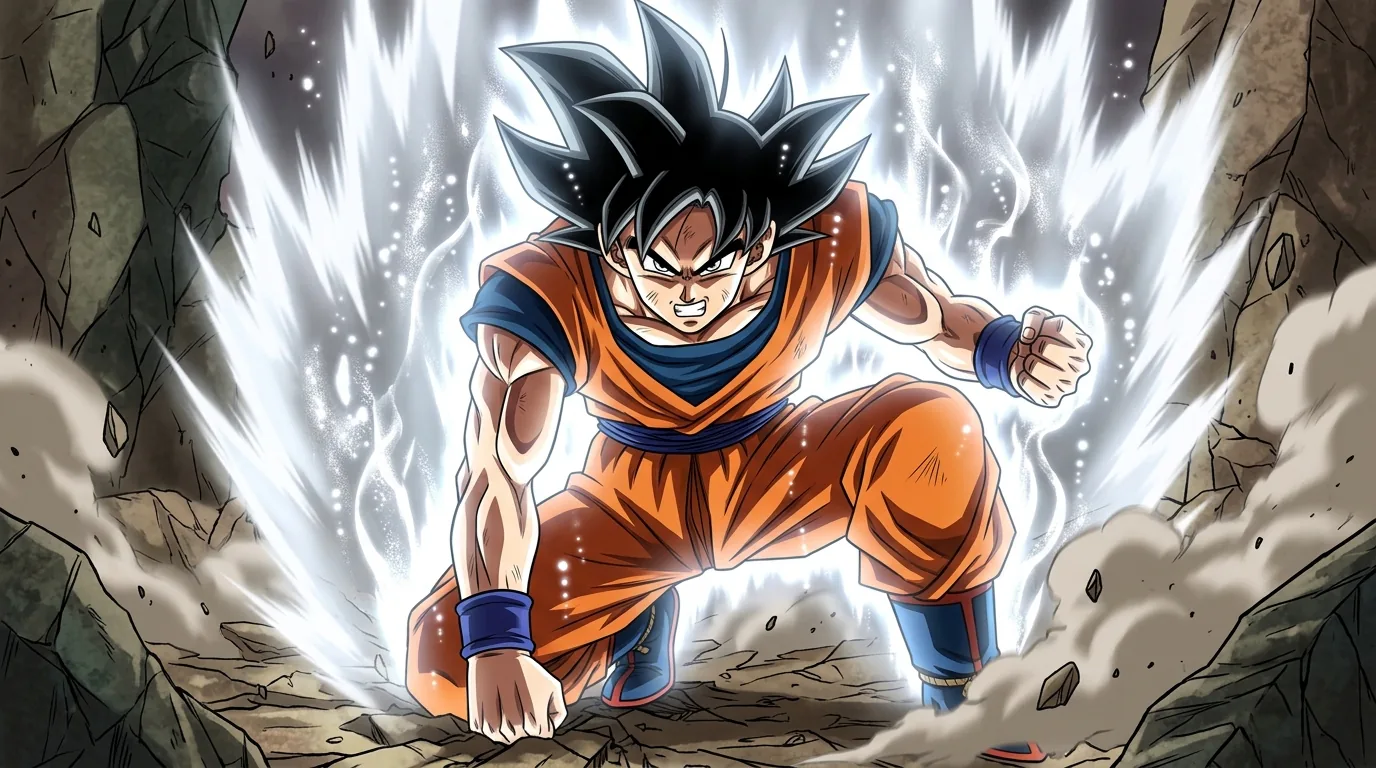 True Ultra Instinct, Goku's black-haired mastered evolution of Ultra Instinct that embraces Saiyan emotion