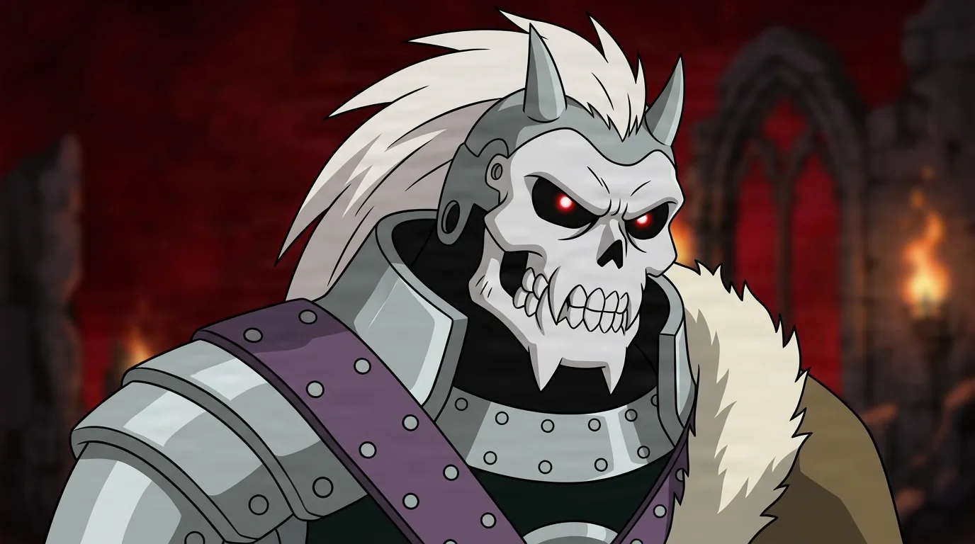 Barry the Chopper from Fullmetal Alchemist in a close-framed cel-shaded anime scene with a detailed environment