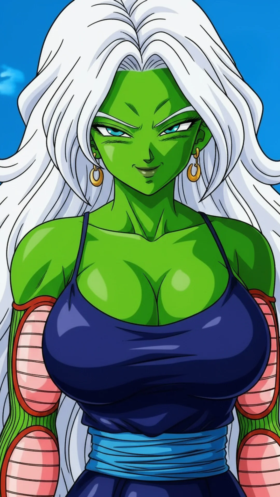 Lady Namek Fan Concept in Classic Dragon Ball Style