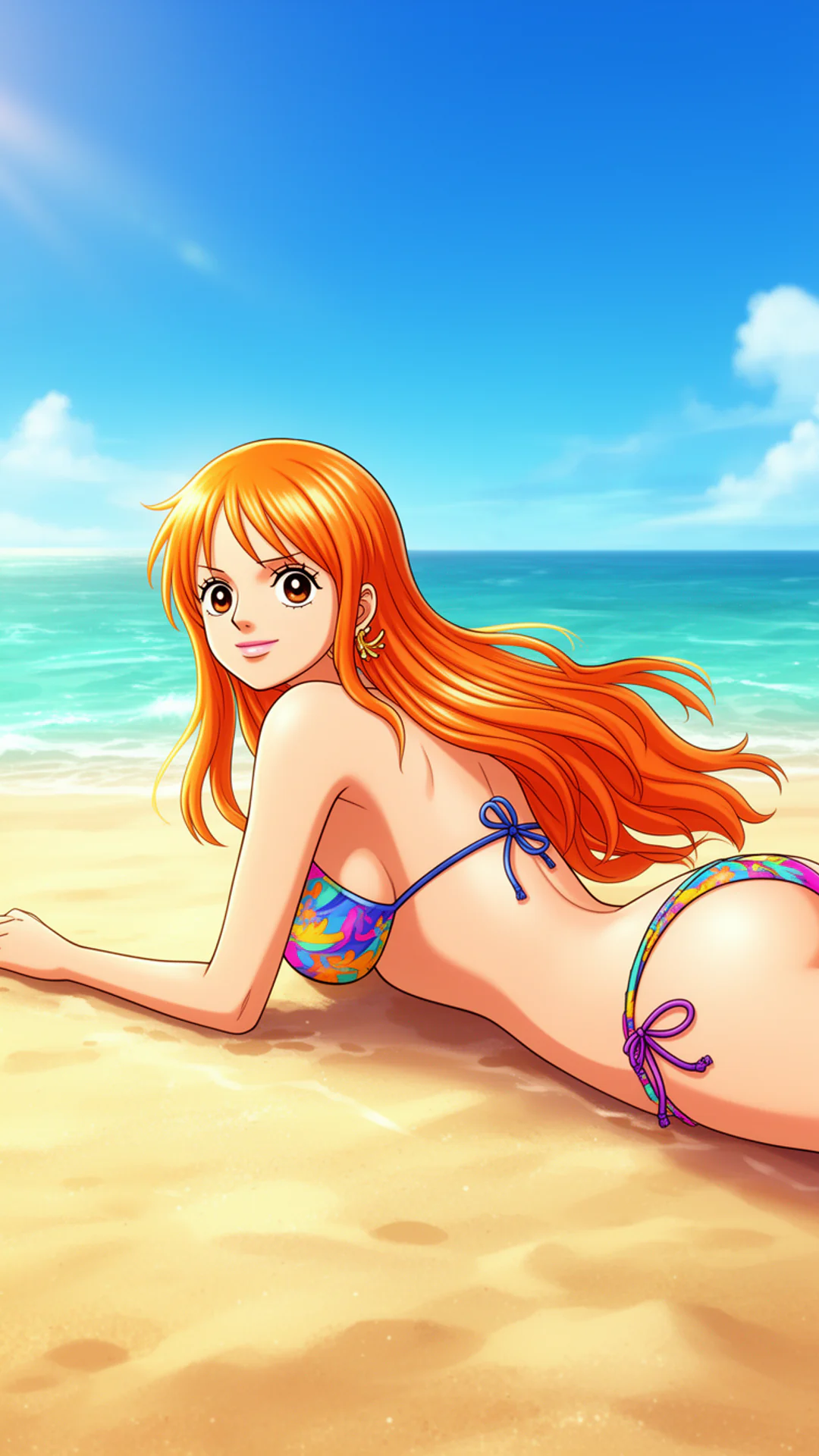 Nami Soaks Up the Sun in True One Piece Fashion