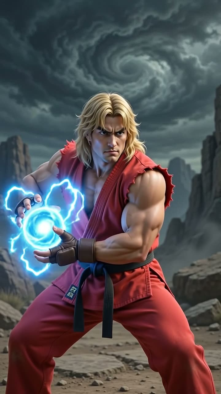 Goku Returns Ken's Hadouken | Dragon Ball vs Street Fighter