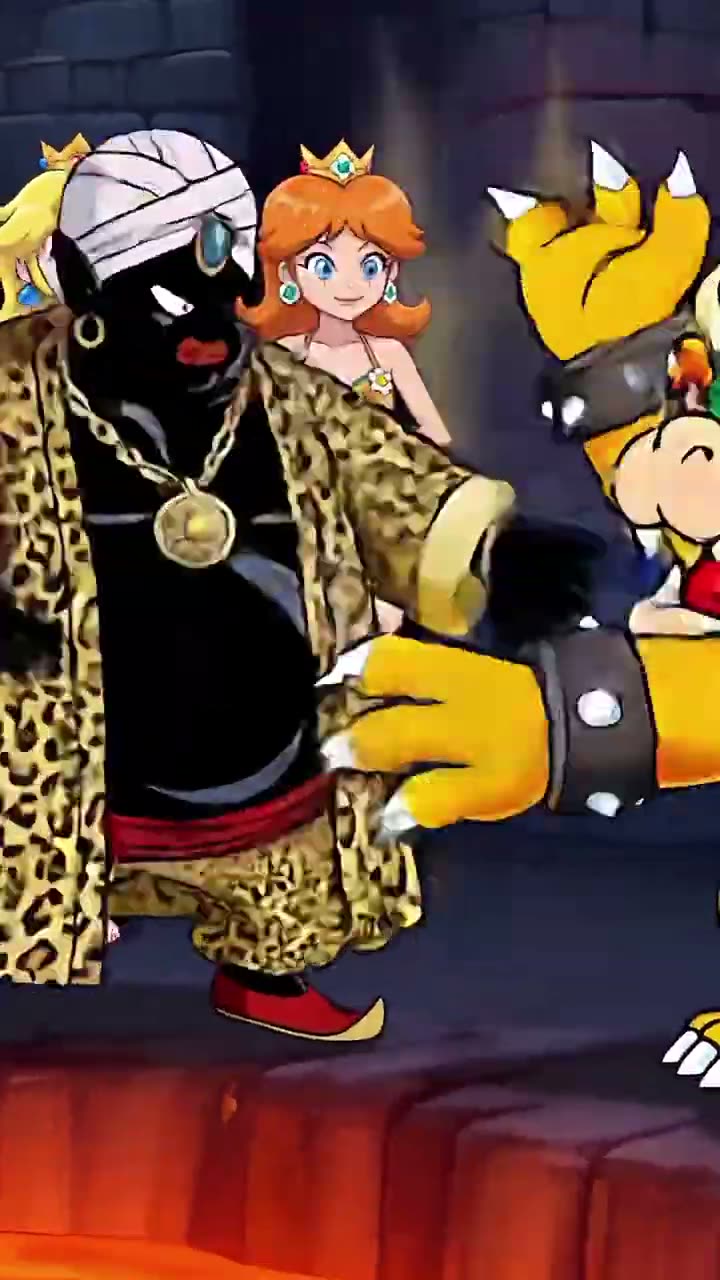 Mr. Popo Takes the Princesses from Mario and Bowser